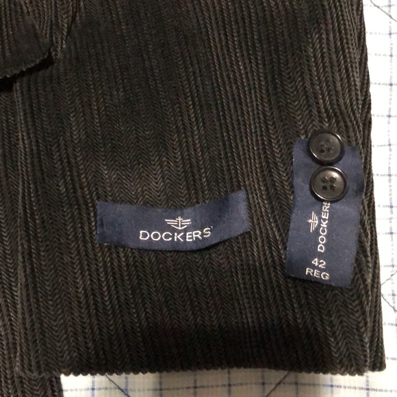 Dockers | Dress | Corduroy Sport Coat Blazer 42 REG Two Button Single Vent - Picture 4 of 16